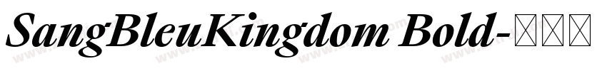 SangBleuKingdom Bold字体转换